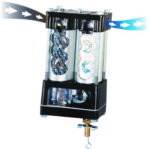 前田シェル エアフィルター レマン・ドライフィルタ- Rc1/4 ウィープバルブタイプ M-103-5