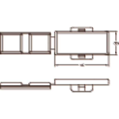 TRUSCO マーカーボックス 適用張紙寸法30mmX9.5mm (100個入) MC1BOX