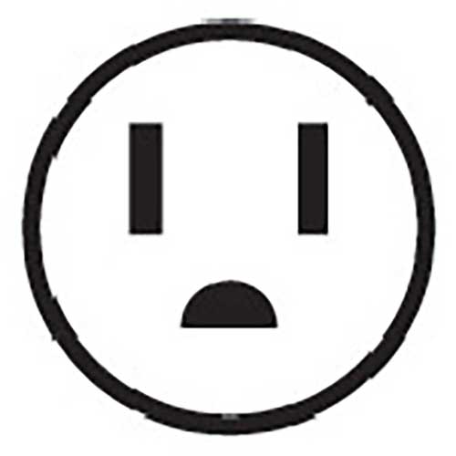 明工 接地ダブルコンセントET付(白) ME2743W