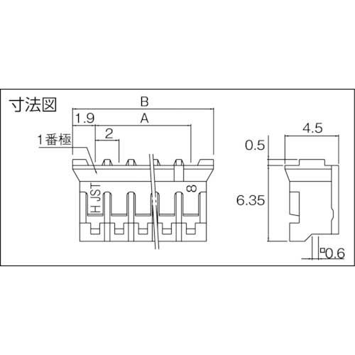 JST PHコネクタ用ハウジング 100個入り PHR-3
