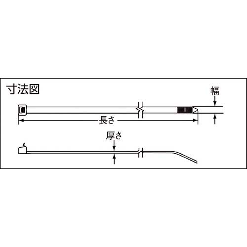 PANDUIT ネジ止めタイプナイロン結束バンド ナチュラル (1000本入