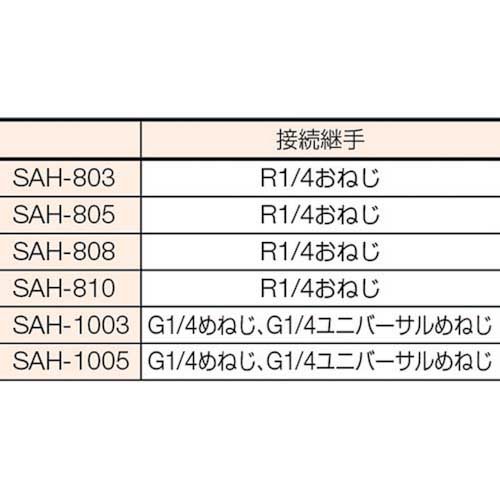 TRUSCO エアコイルホース スパイラルエアホース 5×8mm 4m SAH-805