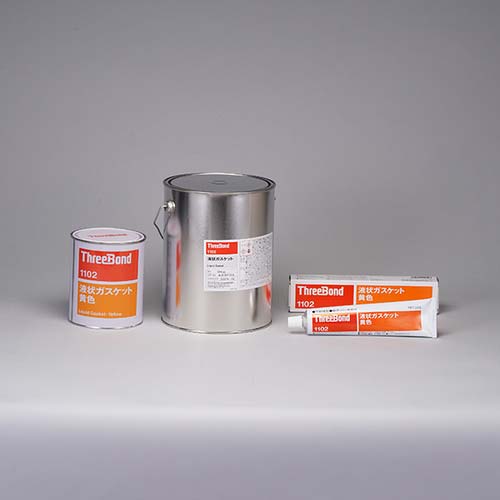 THREEBOND 液状ガスケット TB1102 工業用シーリング剤 シール剤 1kg 黄色 耐水性 耐油性 不乾性タイプ(1102AB) TB1102-1