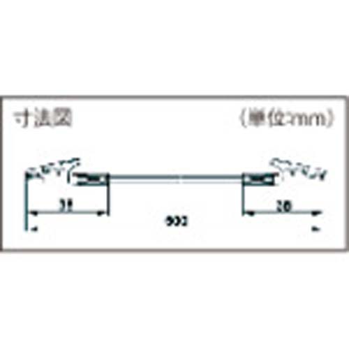 テイシン テストリードS 50cm モールドクリップS両端付 (6本入) TLA-22