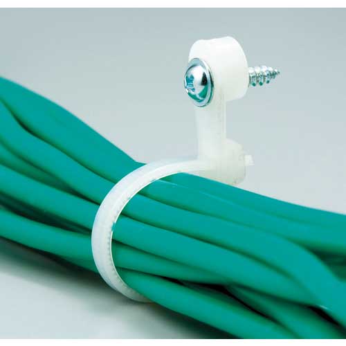 TRUSCO ネジ止めケーブルタイ 2.5x113 最大25 M3 100本入 TNCV100