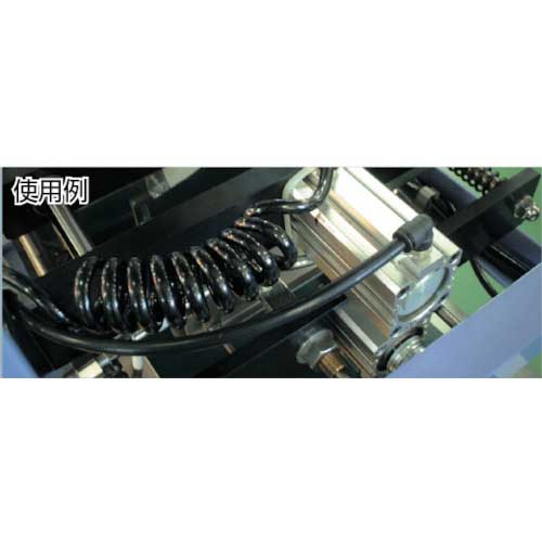 チヨダ タッチスパイラルチューブ 12mm/使用範囲3100mm TPS-12-45