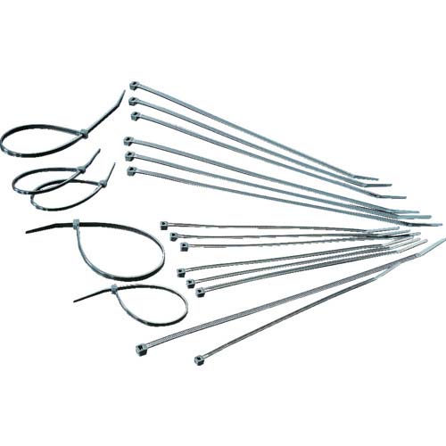 TRUSCO ケーブルタイ 幅3.6mmX250mm 最大結束Φ68 耐候性 TRCV-250MW