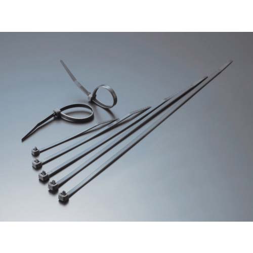 TRUSCO リリースタイ 幅4.7mmX200mm 最大結束Φ55 耐候性 TRRCV-200W