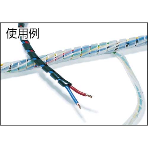 TYTON スパイラルチューブ (ポリエチレン製) 乳白 長さ50m TS-8