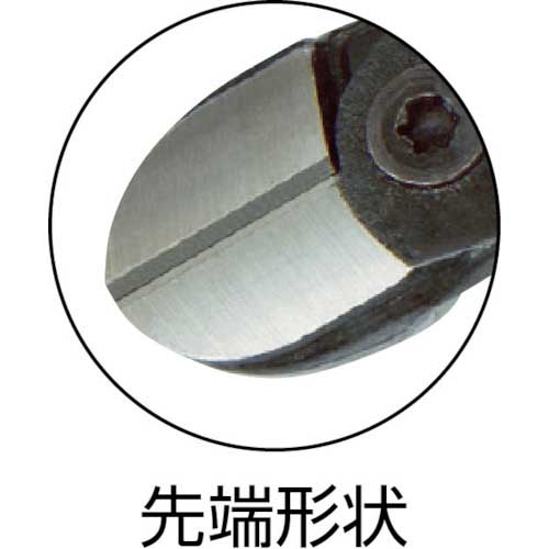 BAHCO ヘビーデューティーニッパー 切断能力:鉄線Φ3.2mm、ピアノ線Φ3.0 21HDG-200