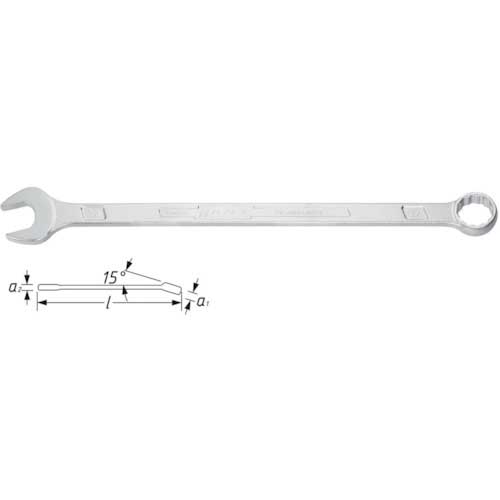 HAZET ロングコンビネーションレンチ 対辺寸法17mm 600LG-17