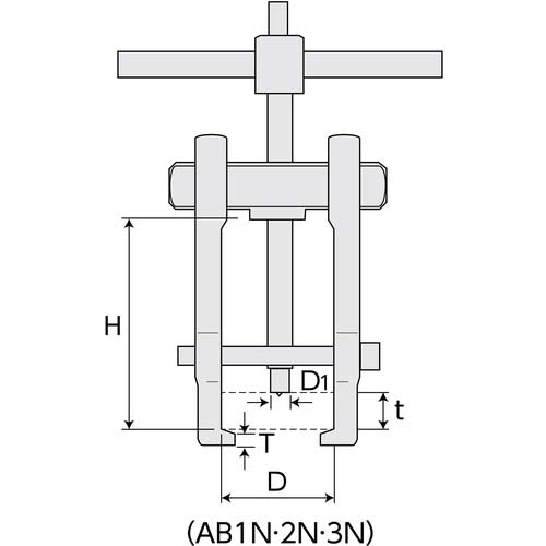 スーパー アマチュアベアリングプーラ(ベアリング外径19〜35用) AB1N