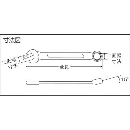 ミトロイ コンビネーションレンチ 17mm CW-17