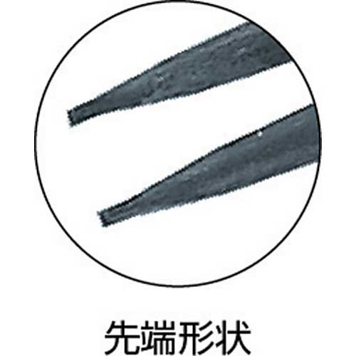 TOP スナップリングプライヤ穴用直爪 125mm 使用範囲12〜25mm HS-125