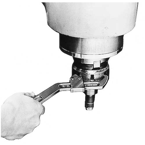 スーパー フックスパナ(先端丸型)くわえられる丸ナット径35〜105 HW-105A