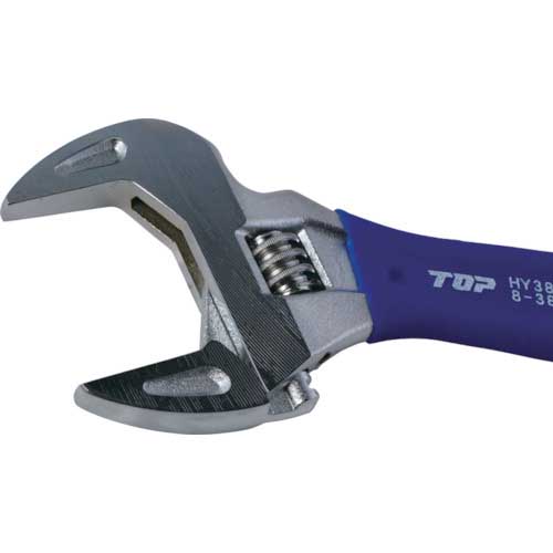 TOP 薄型軽量ワイドモンキレンチ ショートエコワイド 口開寸法8〜38 HY-38S