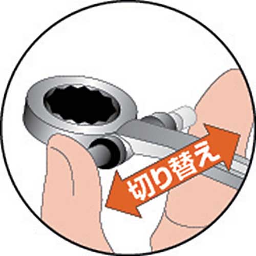 TOP ラチェットメガネレンチ 13X17mm RW-13X17