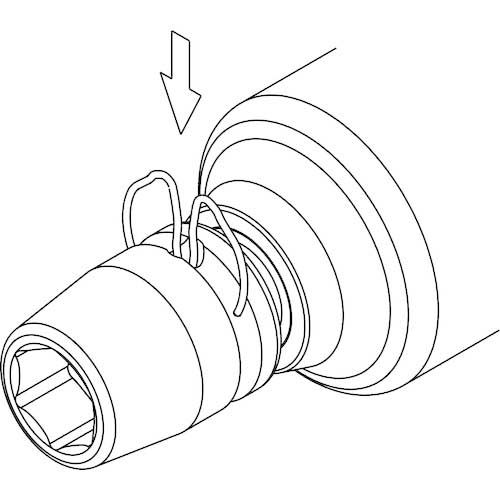TRUSCO インパクトソケット用Cリング 10個入 TC3-13