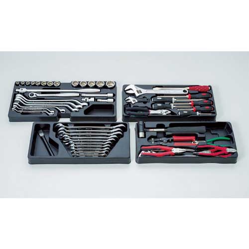 TONE 整備用工具セット ツールセット 差込角12.7mm 62点セット レッド TSS450