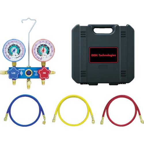 【廃番】インペリアル R-22マニホールドキット チャージホース・ケースセット 1531-CBM