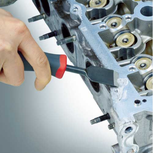 アネックス 車輌整備用工具(エンジン関連) スクレーパー 先端幅25mm 軸長70mm 全長180mm 9155