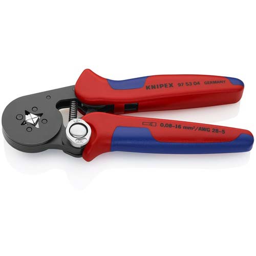 KNIPEX ワイヤーエンドスリーブ自動調整圧着ペンチ 四角クランプ 9753
