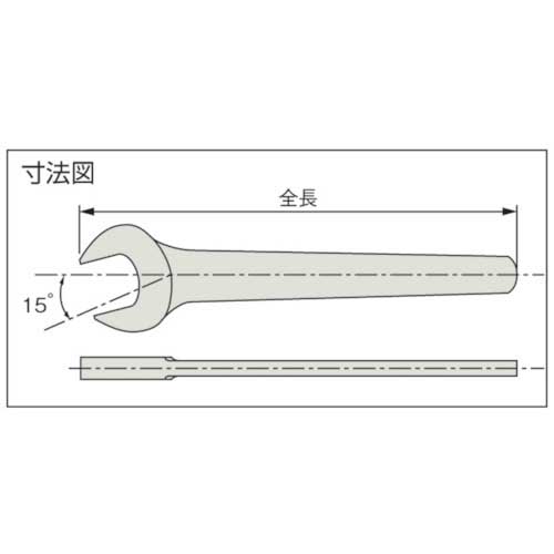 Ampco 防爆片口スパナ 二面幅寸法26mm AMC0138