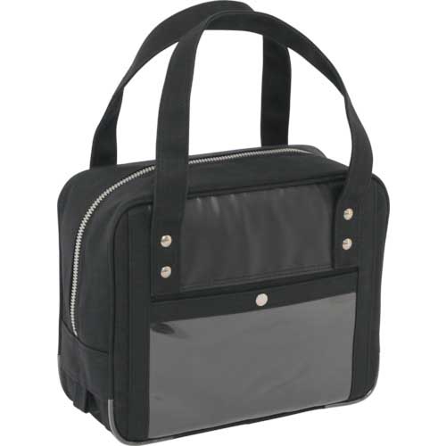 SANEI 帆布メール用ボストン(SS)馬蹄錠金具付 黒 BTSS-U-01