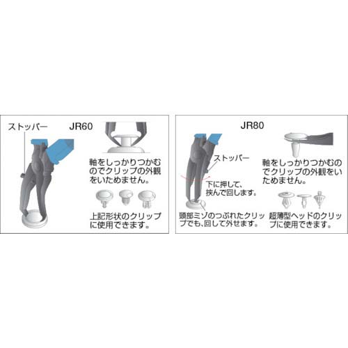 メリー クリッププライヤ(薄型)JR80 JR80