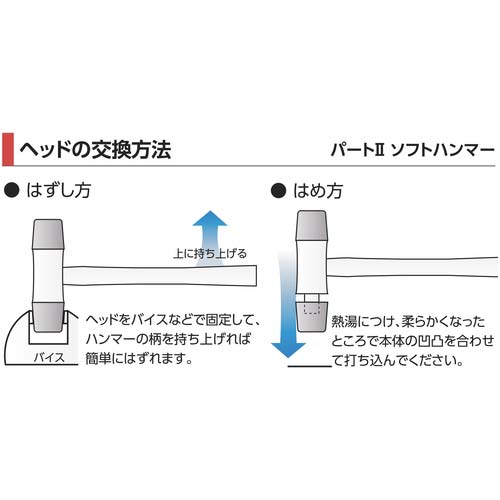 OH パート2 ソフトハンマーFP(鉄)#1-1/2 OF-08