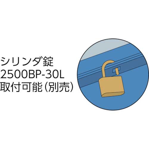 TRUSCO 2段工具箱 350X160X260 ブルー ST-3500-B