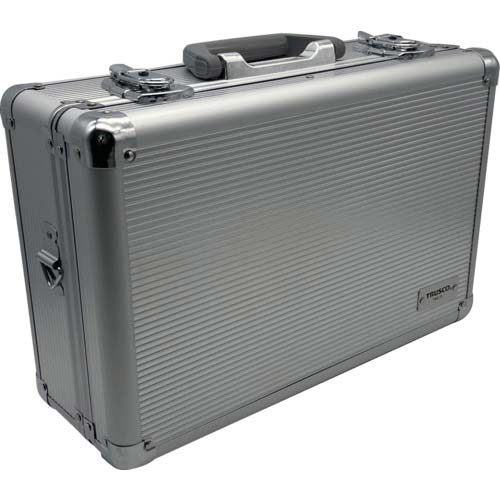 TRUSCO アルミケース 片開き 386X245X128 シルバー TAC-11