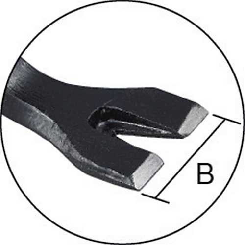 TRUSCO 平バール 全長610mm TB-24