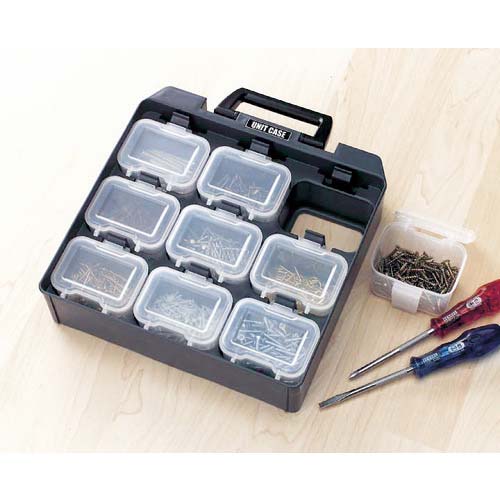 アイリスオーヤマ 231010 パーツ収納 ユニットケース(ウエストケース9個付) UC-9