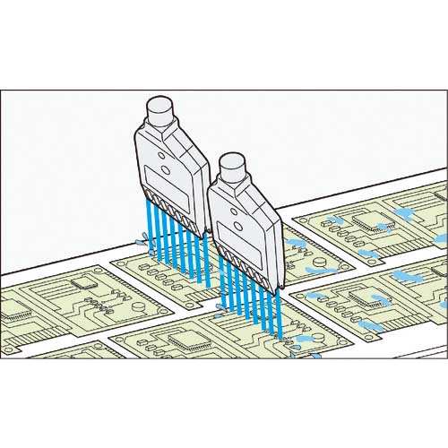 いけうち エアダスター用 コンパクトフラット形エアーノズル TAIFUJetシリーズ PPS樹脂製 ネジ1/8オス Φ1.0 1/8MTF-F24-8-010PPS-IN