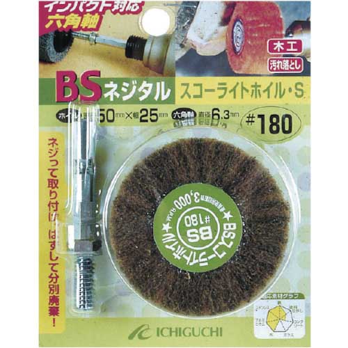 BS ネジタル-デライトホイル(六角軸) 30X25/6.3 ＃600 86823の通販