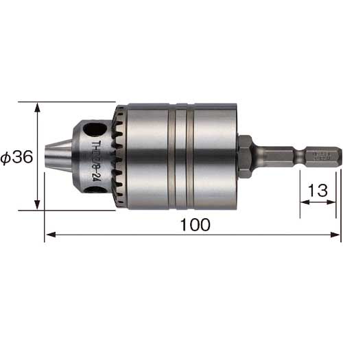 VESSEL ドリルチャック キー付タイプ No.BH-21(口径1.5〜10) BH-21