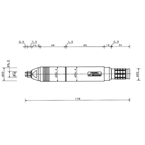 VESSEL エアーマイクログラインダーGTMG55SAR GT-MG55SAR
