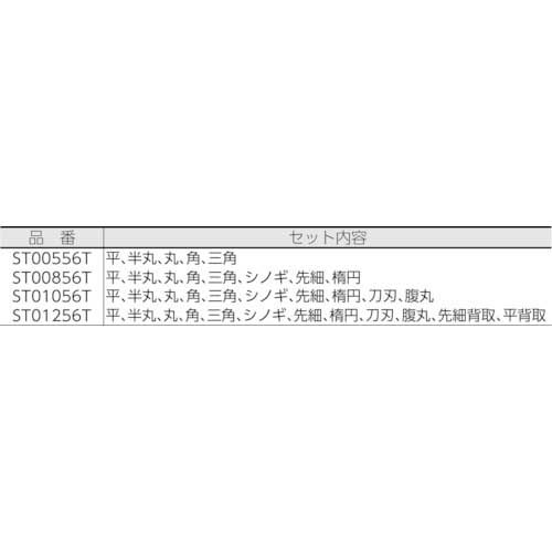 ツボサン 精密ヤスリ 8本組 半丸 #6 HA00856Tの通販|現場市場