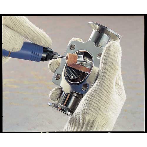 TRUSCO ナイロンミニフラップ ハード Φ10 紫色 #240 (10個入) SN1013240