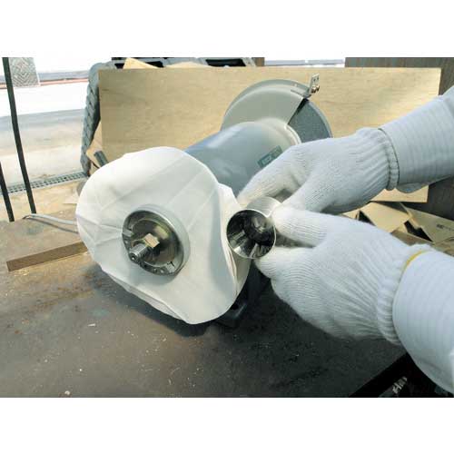 【廃番】TRUSCO キャラコ仕上げバフ 外径Φ100X穴径12.7mm 5個入 TKB-100-4