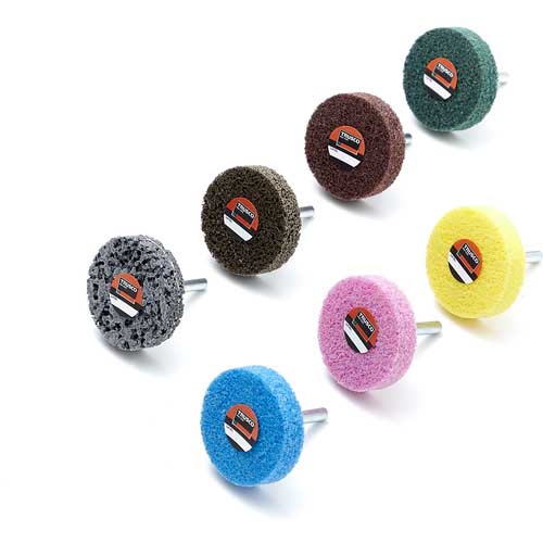 TRUSCO 軸付ナイロンホイール 軸径6mm #120 TNWJ-50