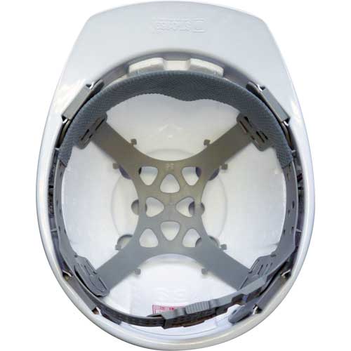 タニザワ ABS製前ひさし型ヘルメット ST#0169-EZ 黄 0169-EZ-Y2-J