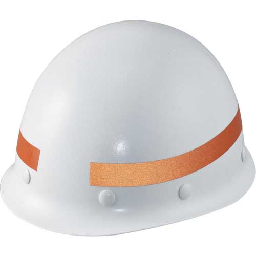 緑十字 ヘルメット用ステッカー 弓型ラインテープ(反射) オレンジ HLY-YR 20幅×260 10本組 235144