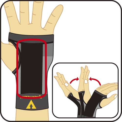 興和 バンテリンサポーター 手首用 S ブラック 24732