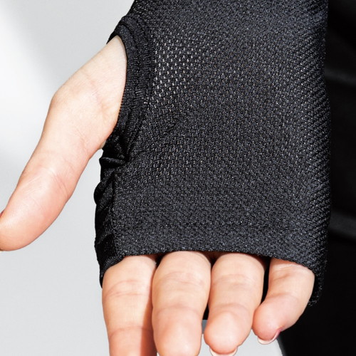 おたふく BT冷感 パワーストレッチレディースアームカバー メッシュ ブラック JW-616-BK