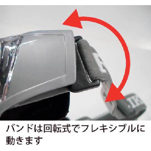 リケン 防曇ゴグル(無気孔型・めがね併用可・マスク併用可) M56-VF-P