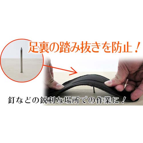 ミドリ安全 踏抜き防止板入りカップインソール L MSSIS-L