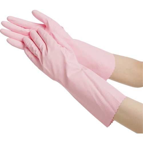 【廃番】SHOWA ニトリルゴム手袋 ナイスハンドエクストラ中厚手 Sサイズ ピンク NHEXC-SP