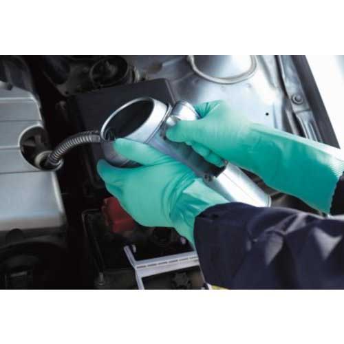 【廃番】SHOWA ニトリルゴム手袋 ナイスハンドエクストラ薄手 グリーン Mサイズ NHEXU-MG